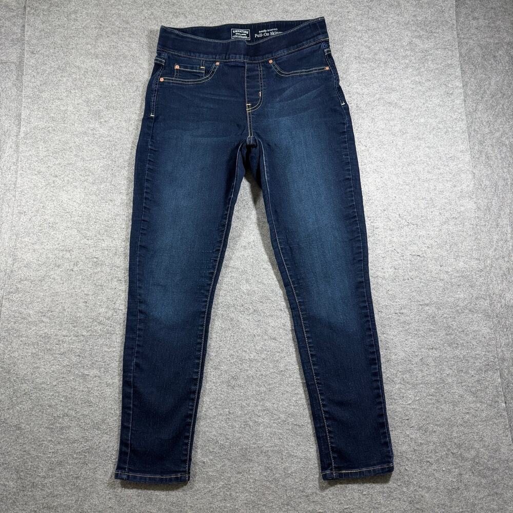 Levi's Pull-On Skinny Jeans Womens 28x28 Dark Blue Denim Stretch Elastic Waist